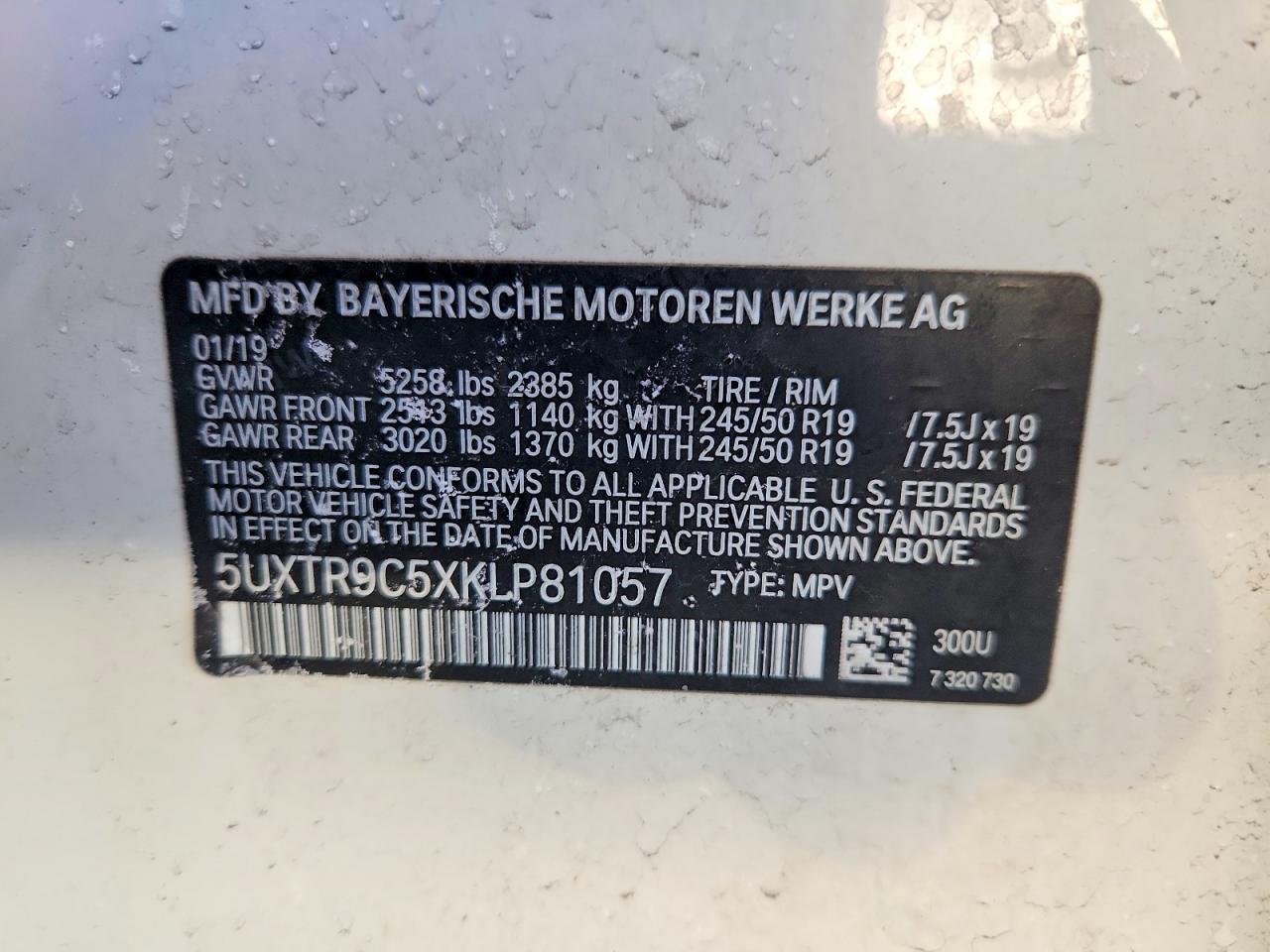 2019 BMW X3