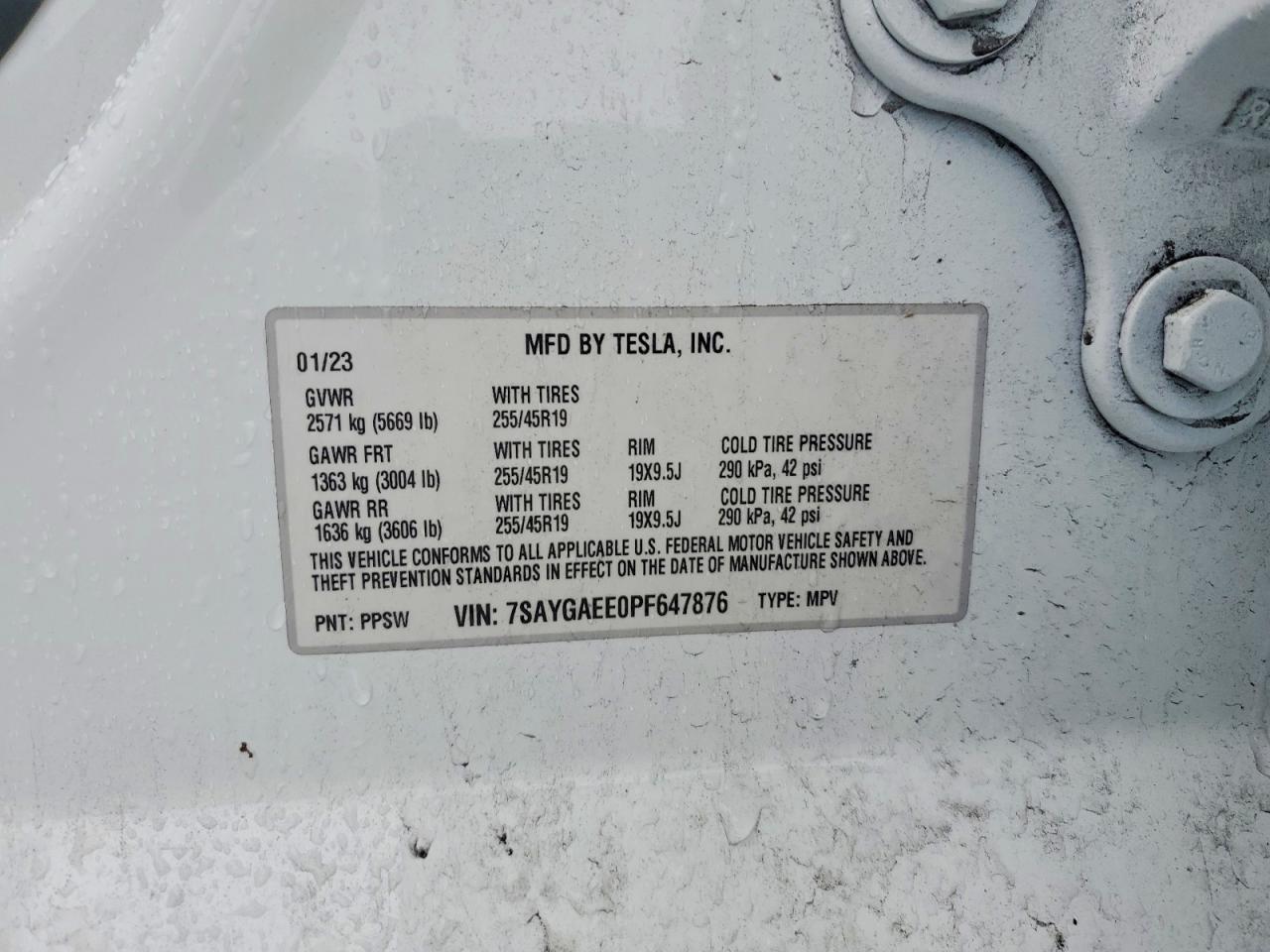 2023 TESLA MODEL Y