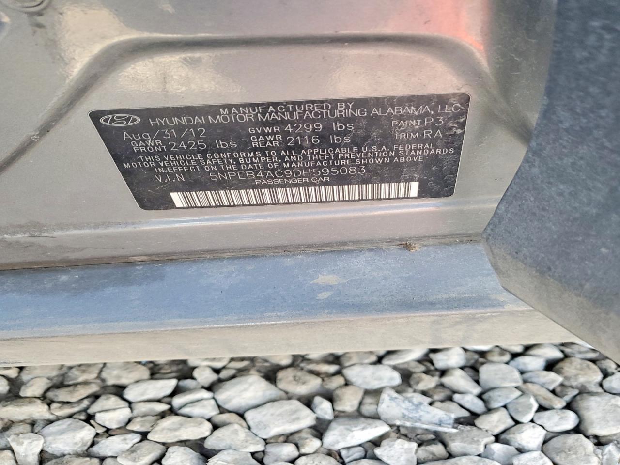2013 HYUNDAI SONATA