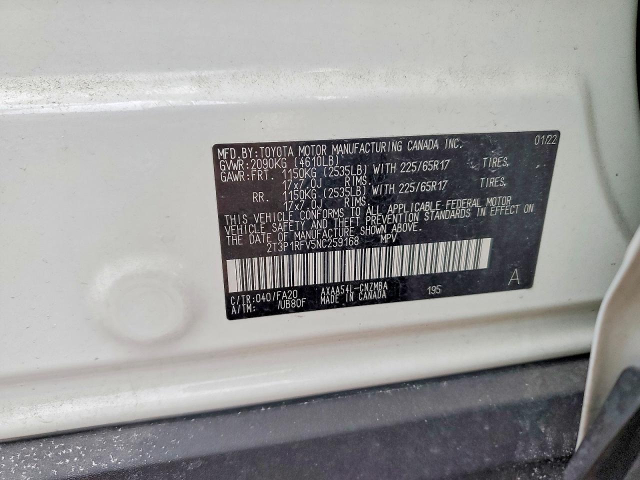 2022 TOYOTA RAV4