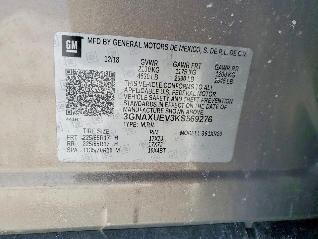 2019 CHEVROLET EQUINOX