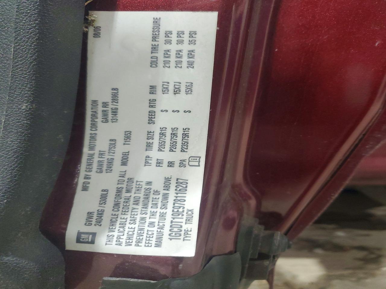 2007 CHEVROLET COLORADO