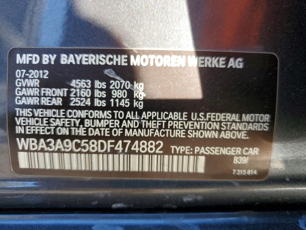 2013 BMW 3 SERIES