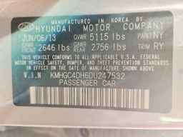 2013 HYUNDAI GENESIS