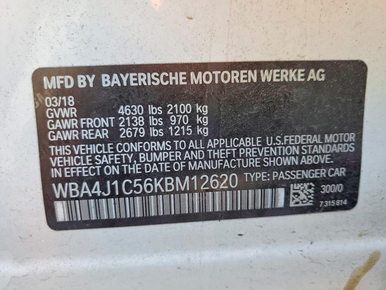 2019 BMW 4 Series