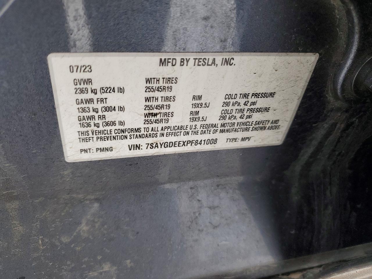 2023 TESLA MODEL Y