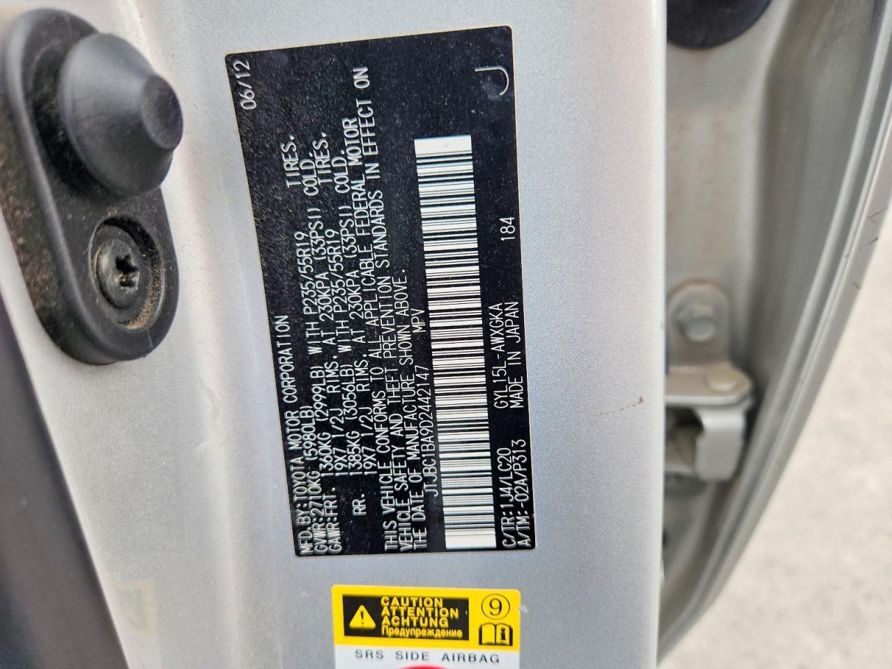 2013 LEXUS RX 450H
