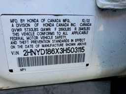 2003 ACURA MDX