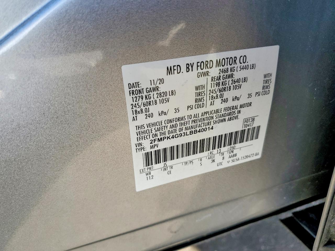 2020 FORD EDGE