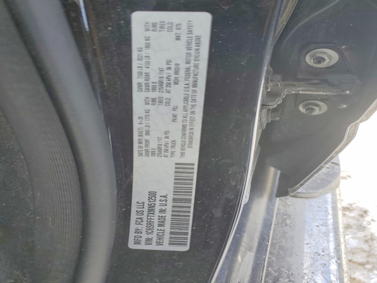 2021 RAM 1500