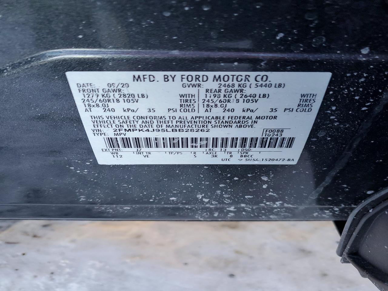 2020 FORD EDGE