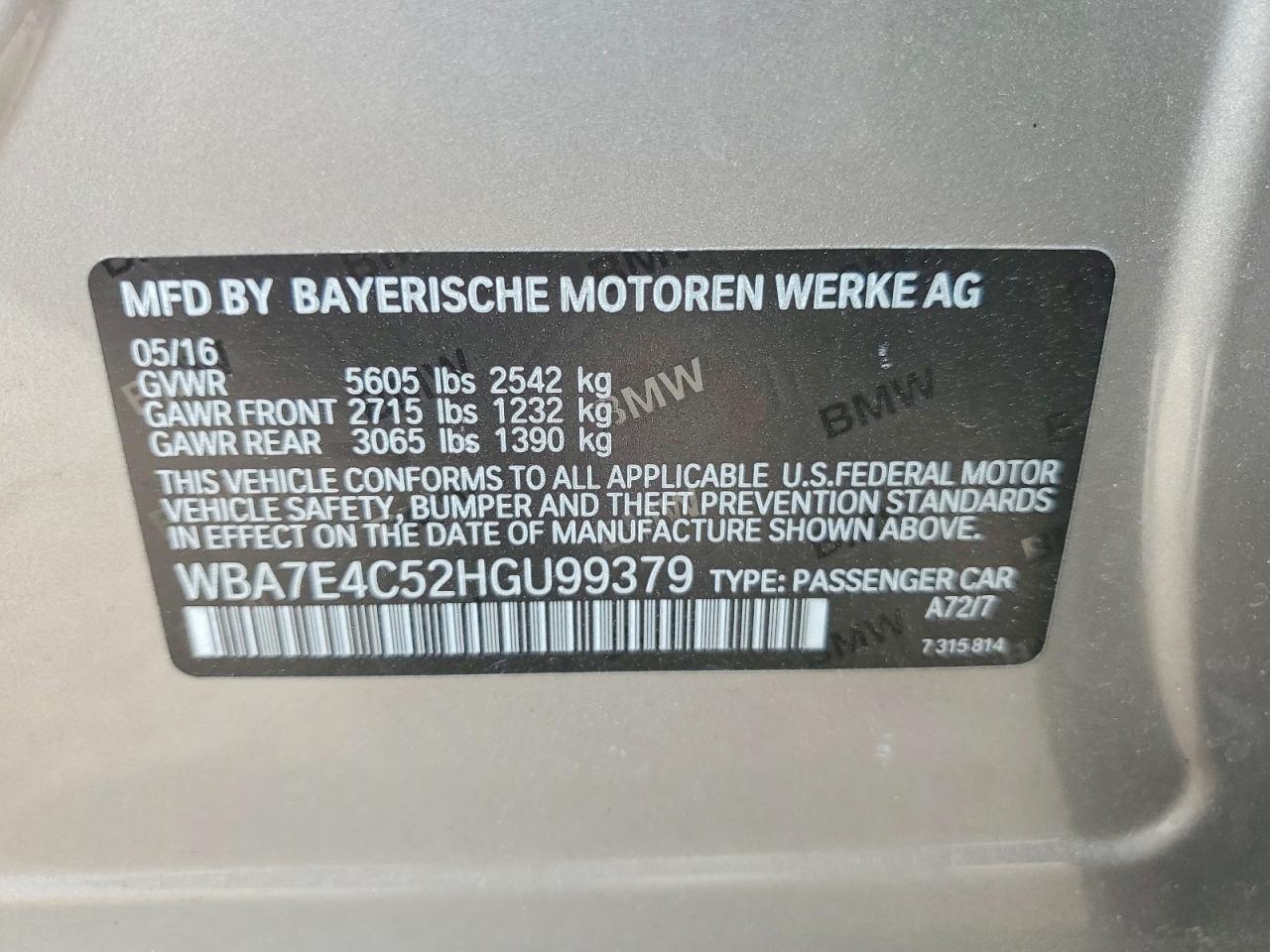 2017 BMW 7 series