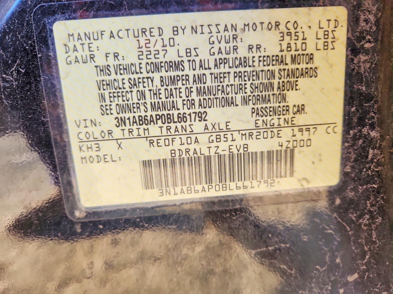2011 NISSAN SENTRA