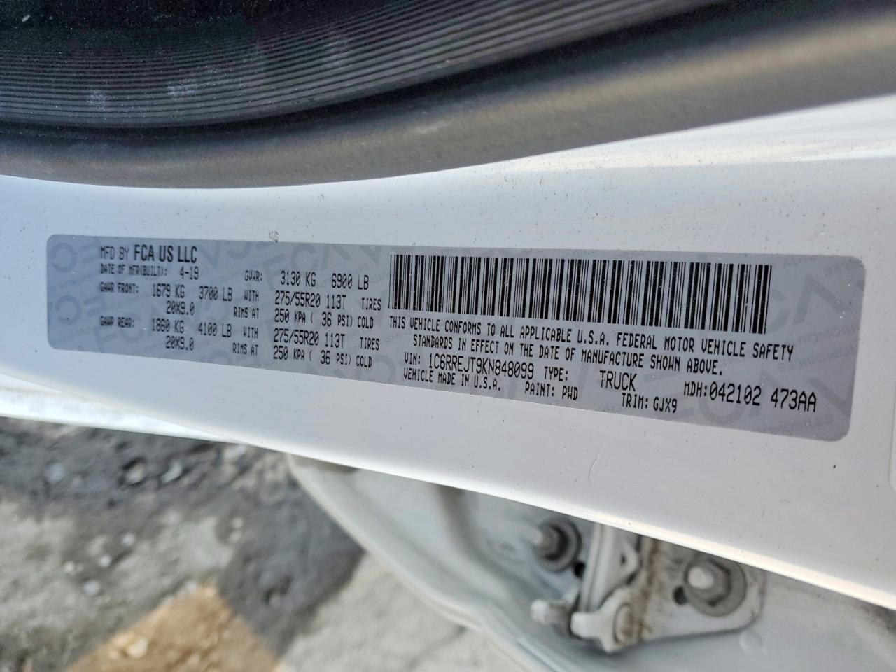 2019 RAM 1500