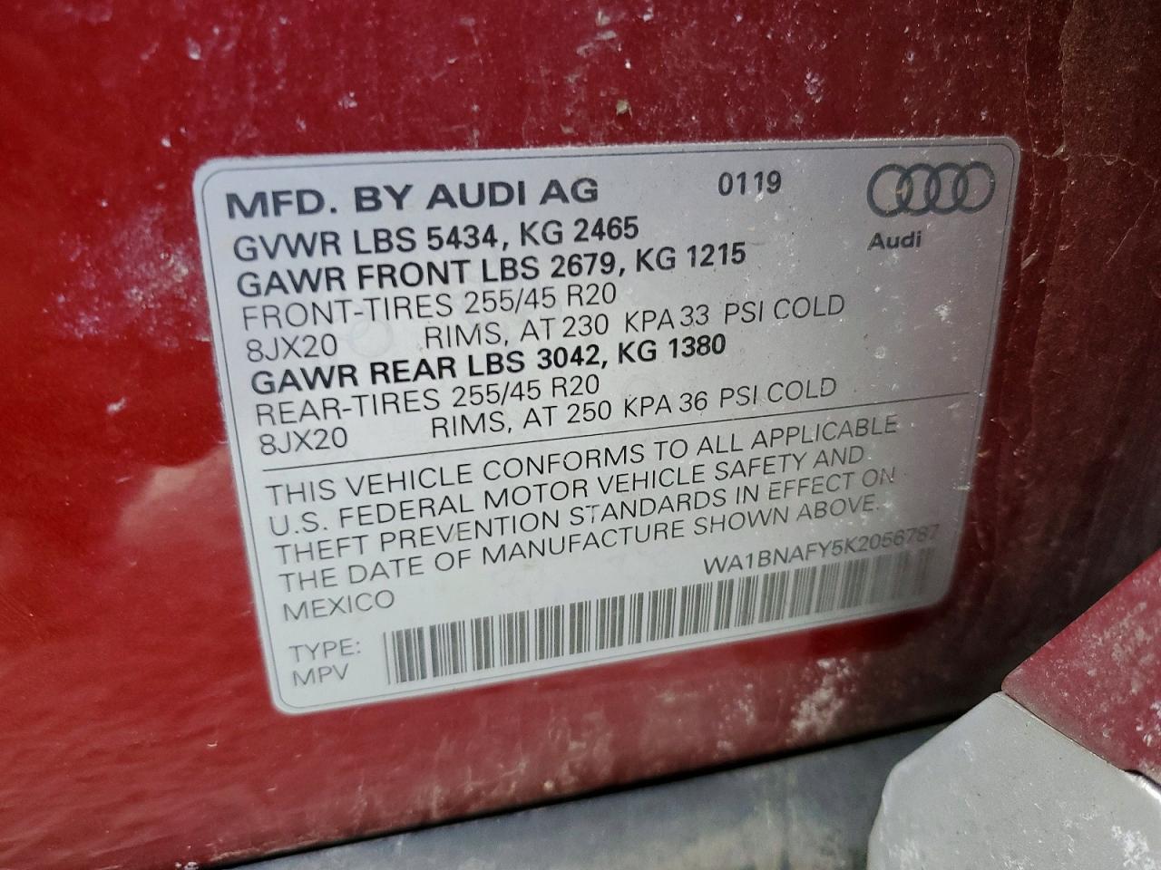 2019 AUDI Q5