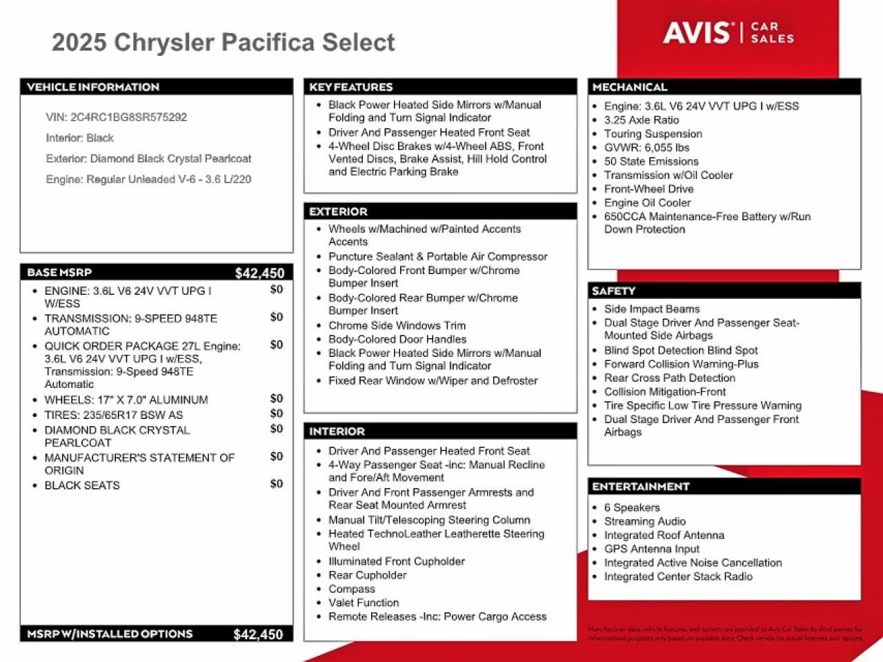 2025 CHRYSLER Pacifica