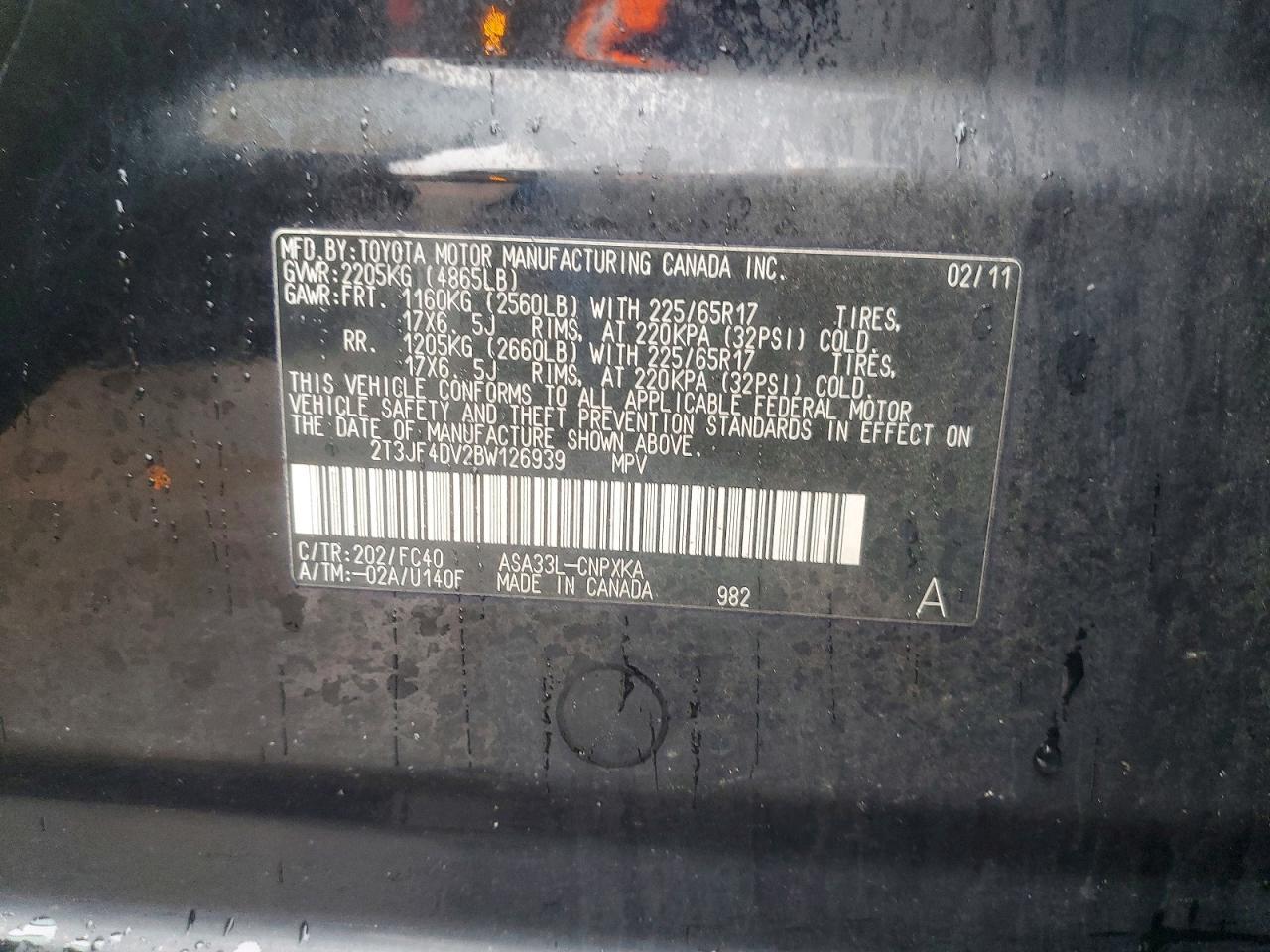 2011 TOYOTA RAV4