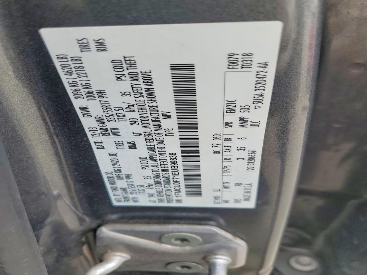 2014 FORD ESCAPE