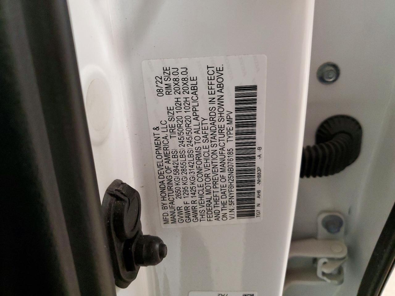 2022 HONDA PILOT