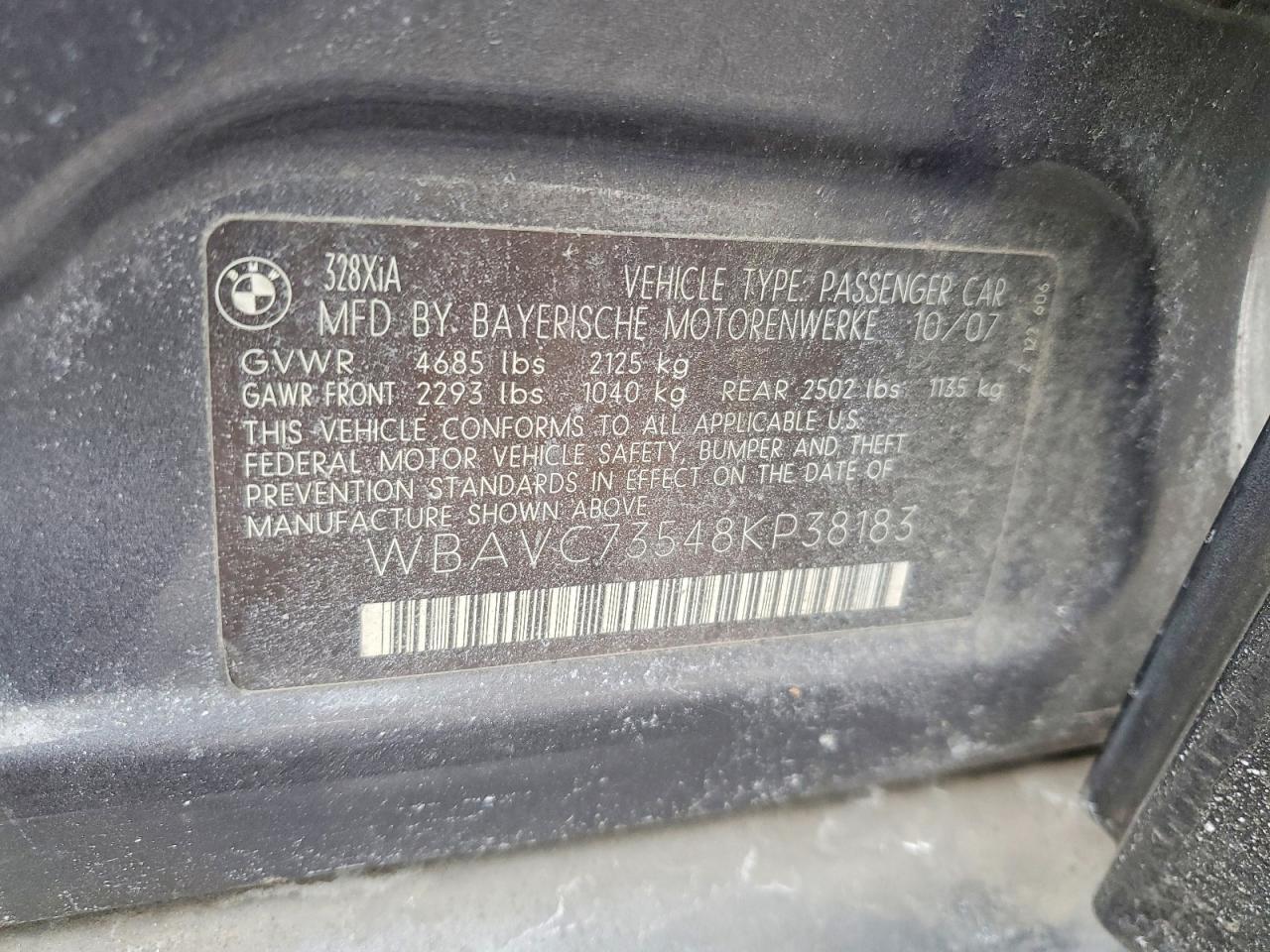 2008 BMW 3 SERIES