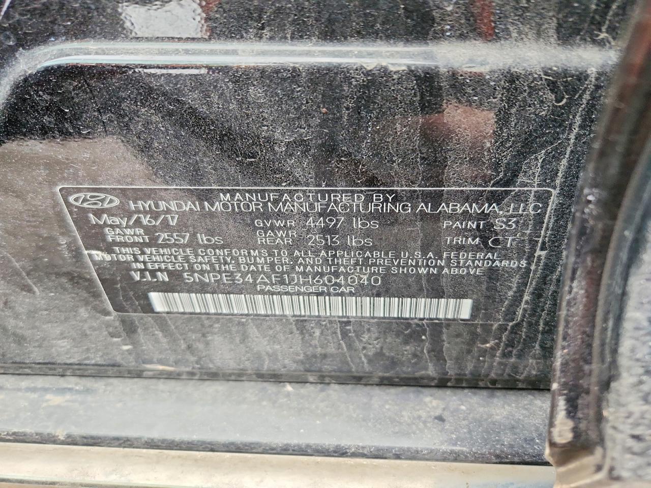 2018 HYUNDAI SONATA