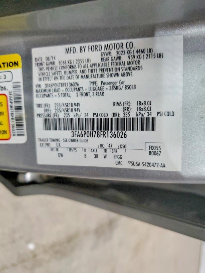 2015 FORD FUSION