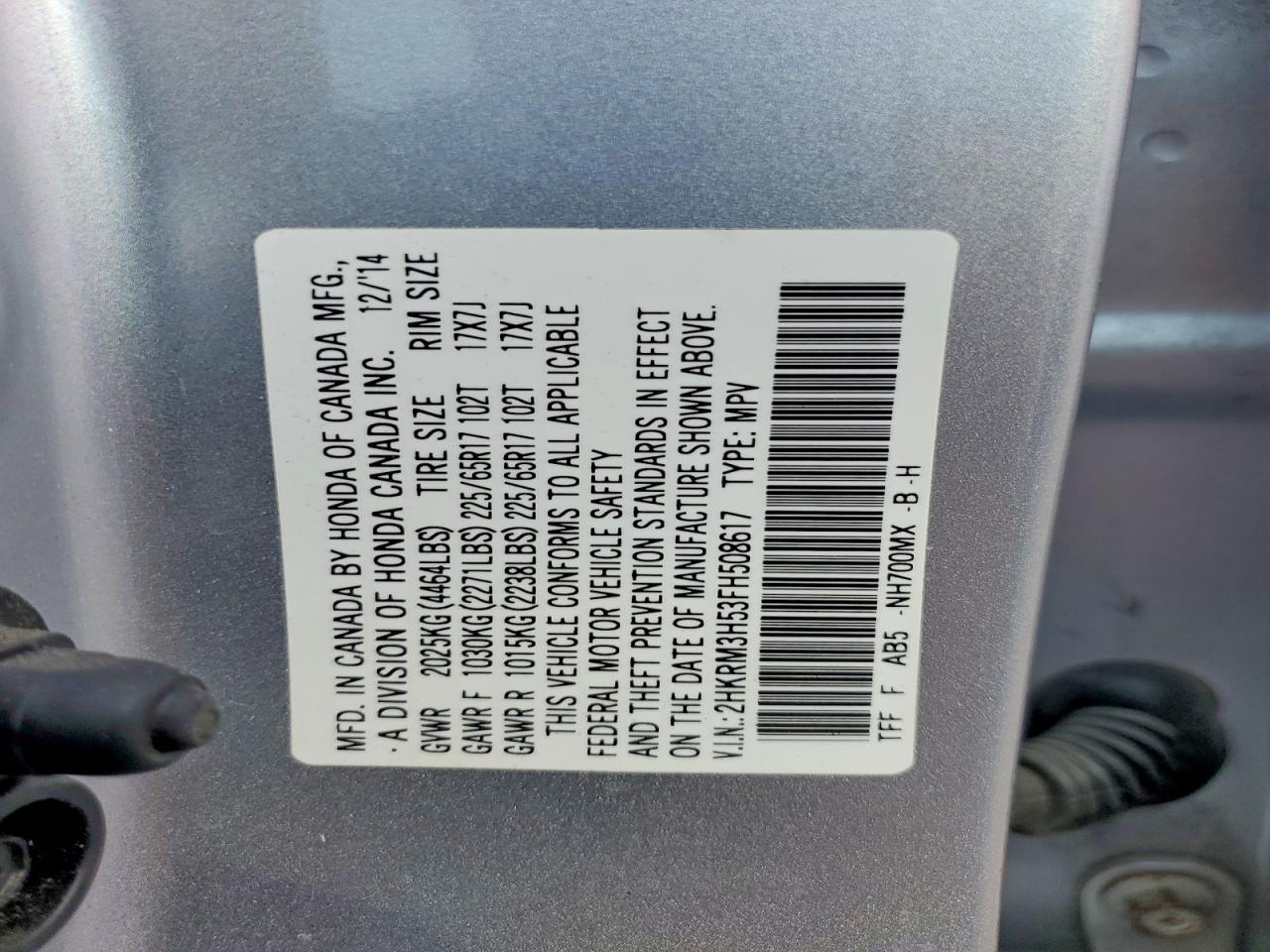 2015 HONDA CR-V