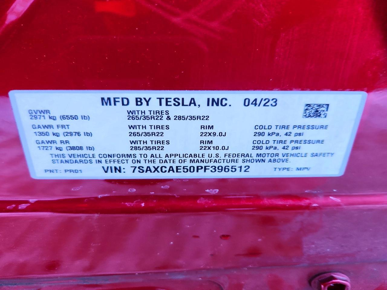2023 TESLA MODEL X