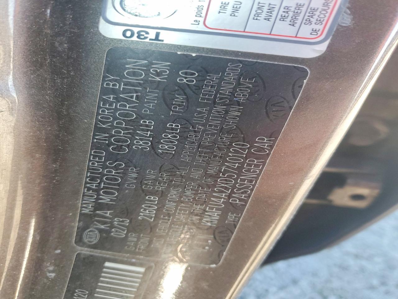 2013 KIA FORTE