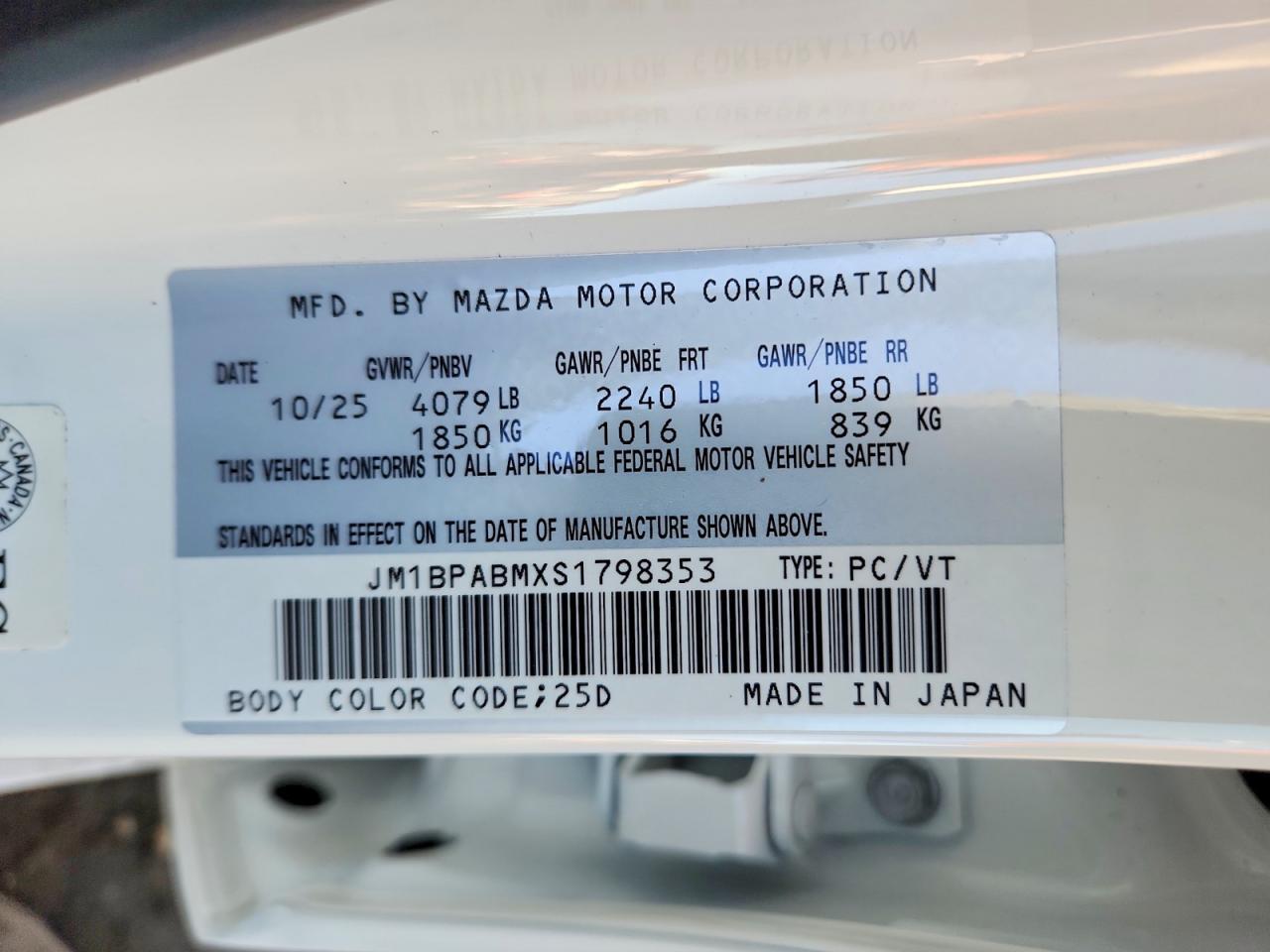 2025 MAZDA 3