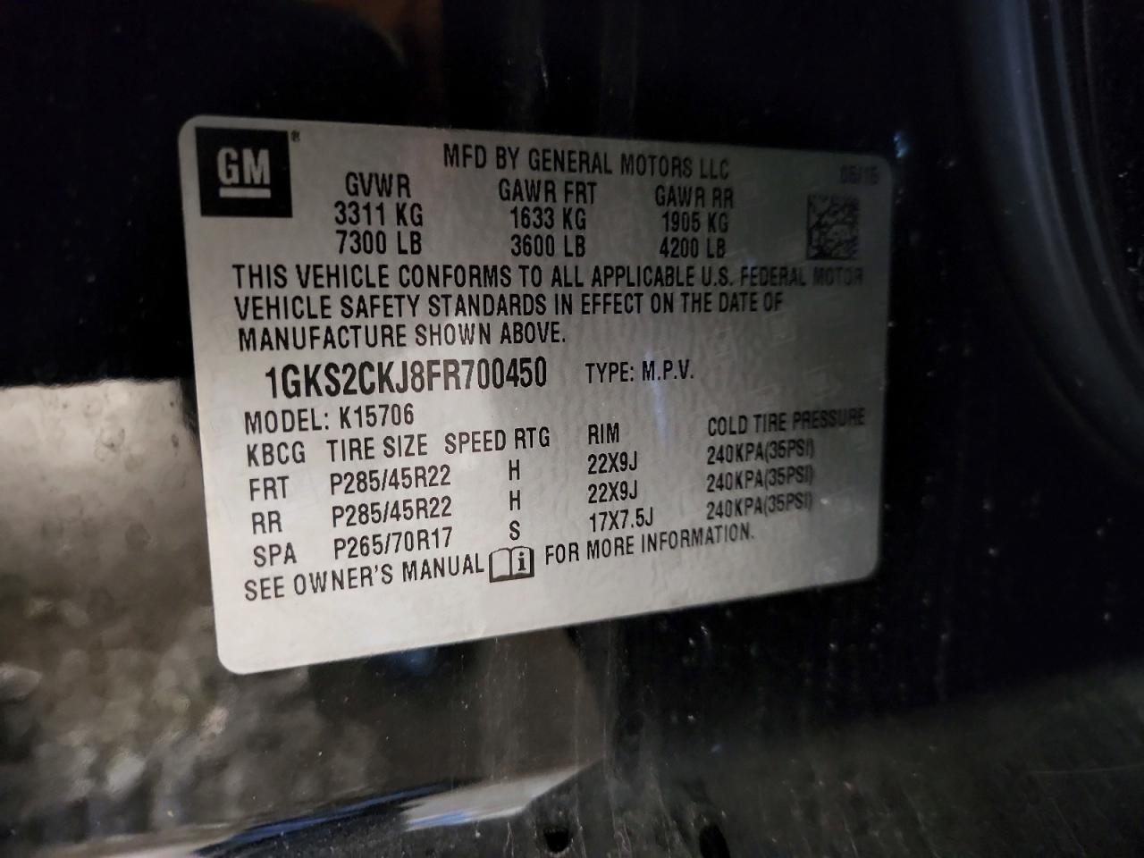 2015 GMC Yukon