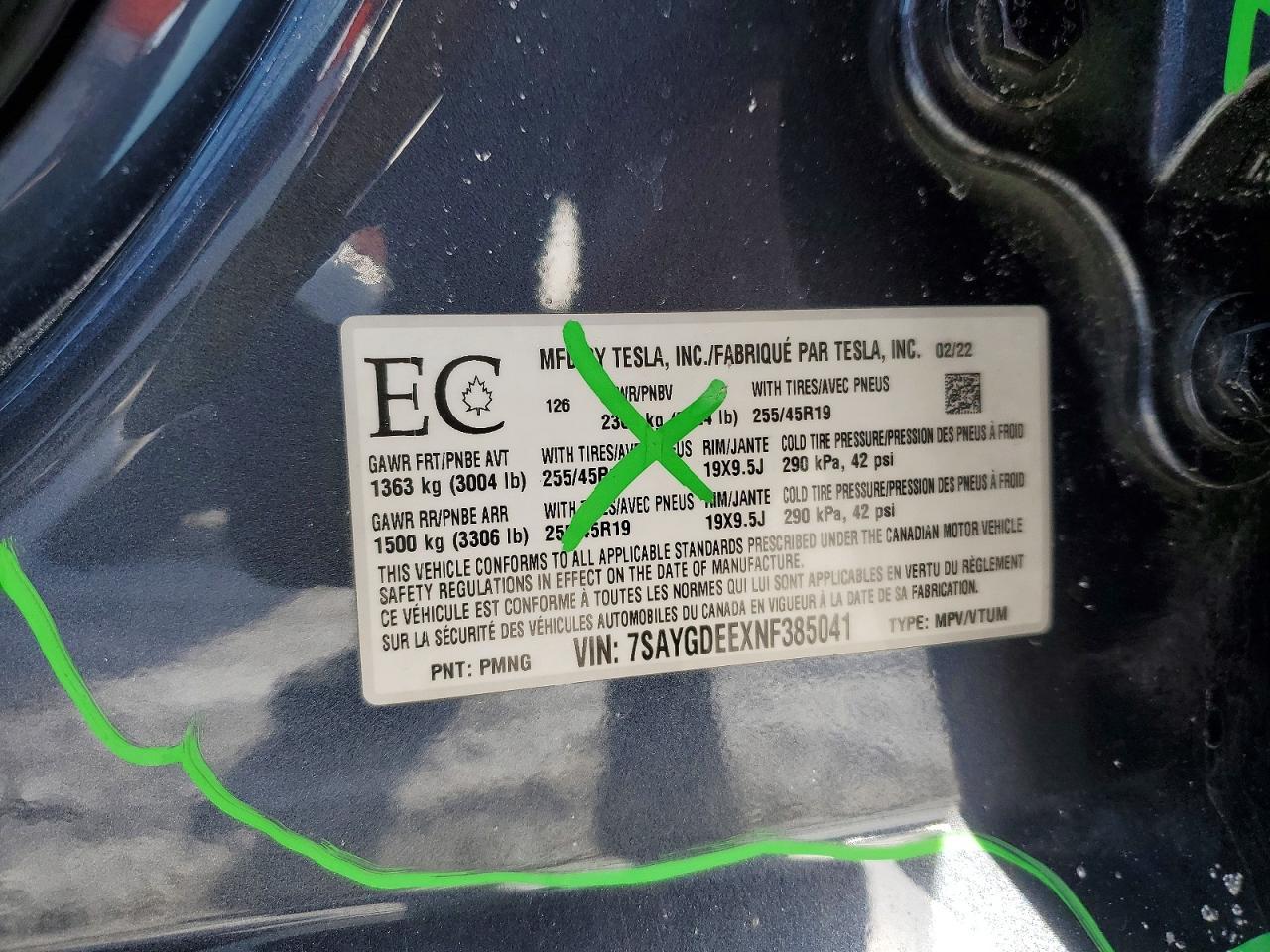 2022 TESLA MODEL Y
