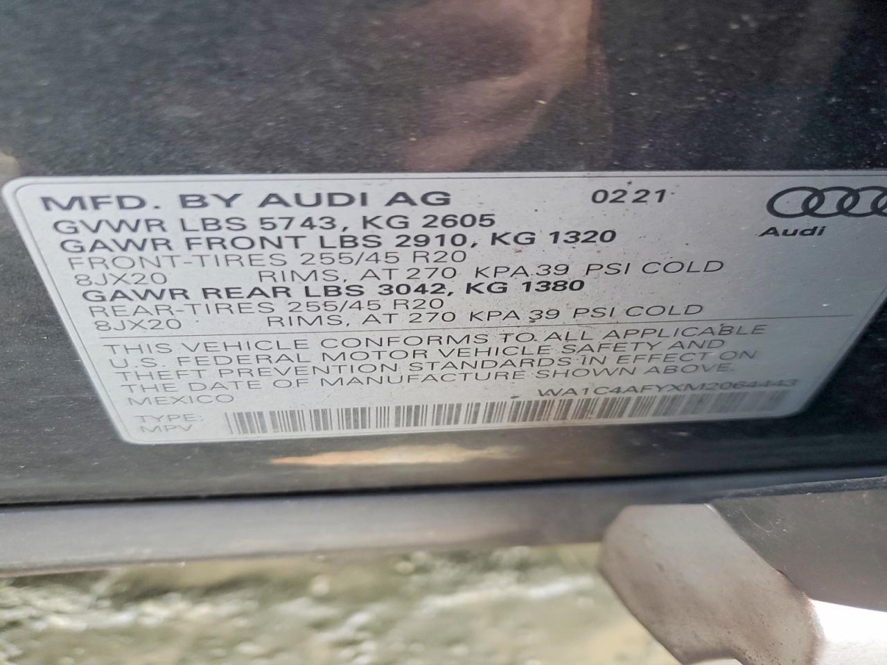 2021 AUDI SQ5