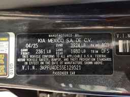 2025 KIA K4