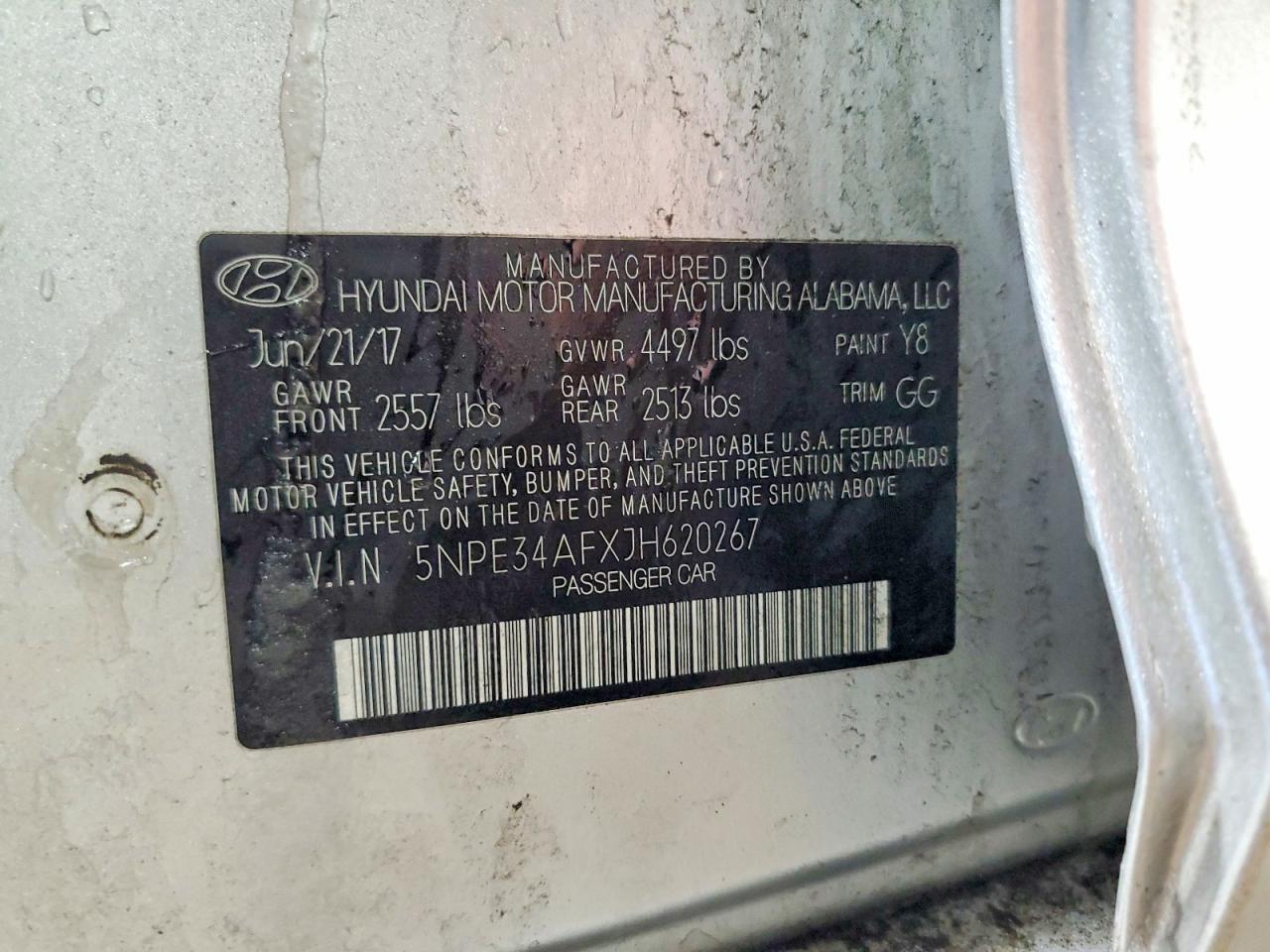 2018 HYUNDAI SONATA