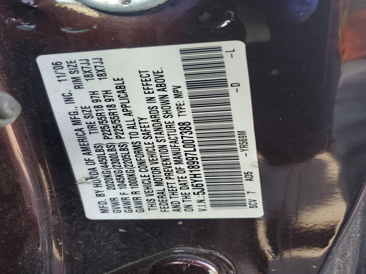 2007 HONDA Element