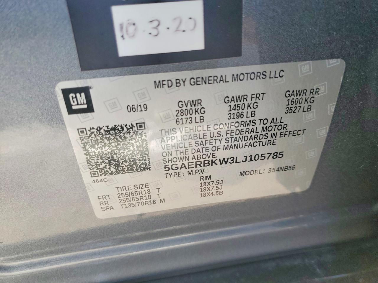 2020 BUICK ENCLAVE