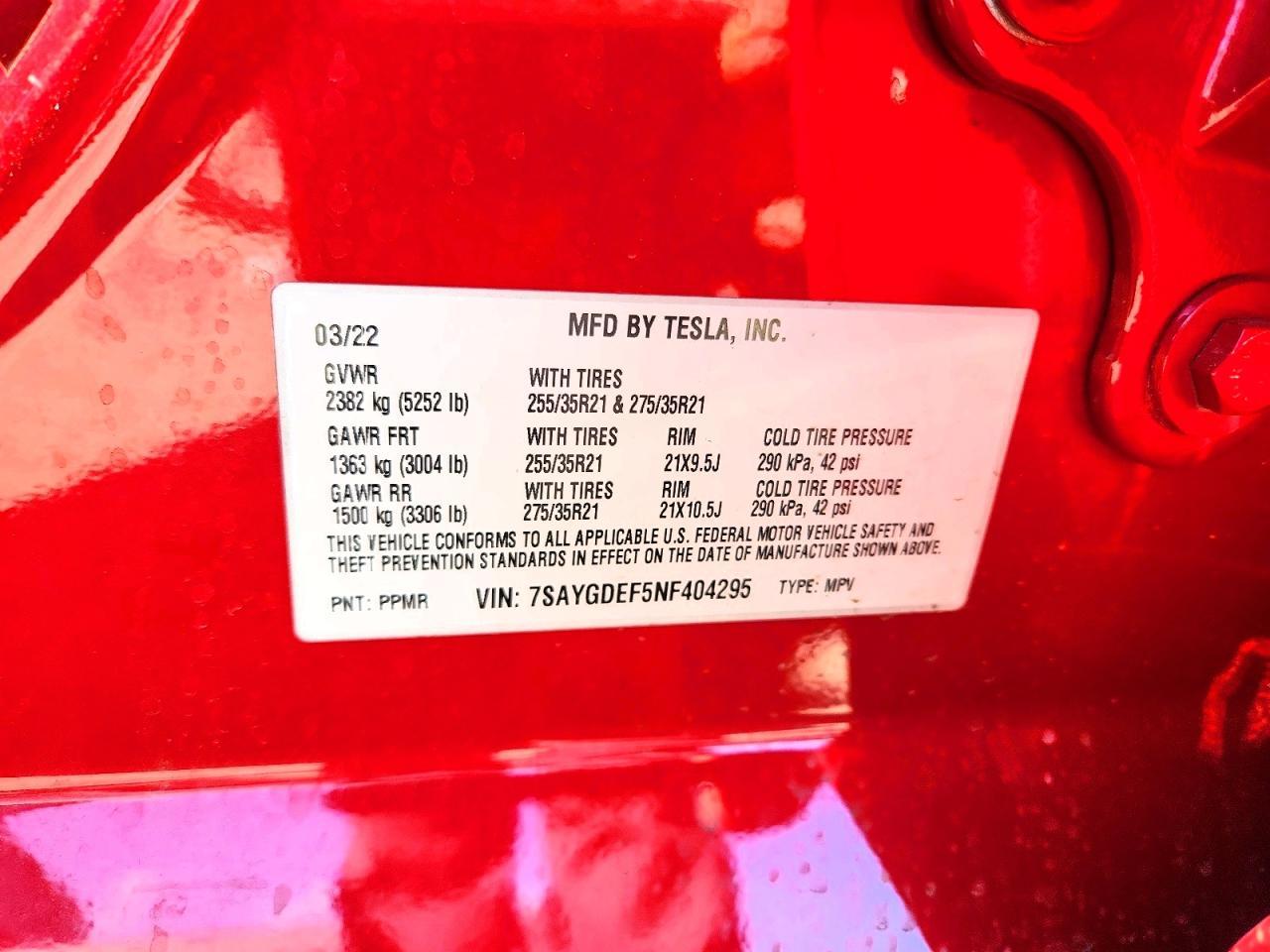 2022 TESLA MODEL Y
