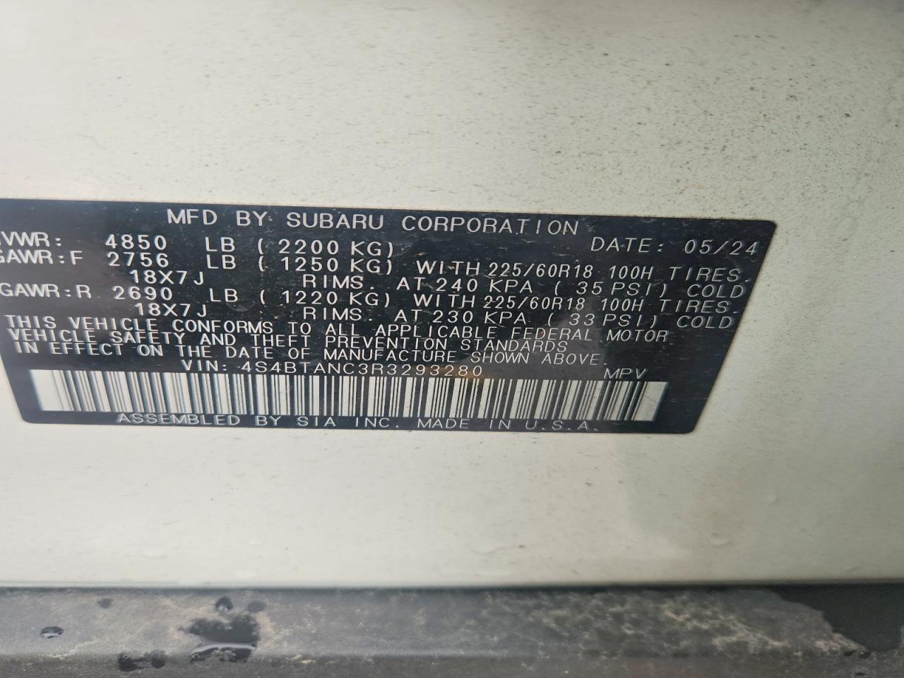 2024 SUBARU Outback