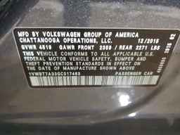 2016 VOLKSWAGEN Passat