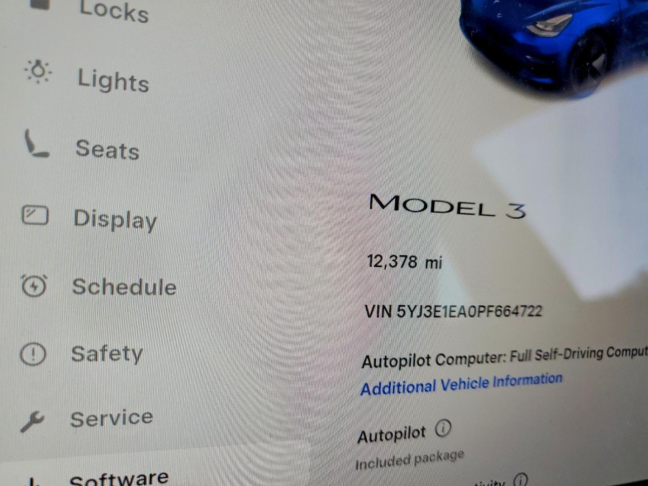 2023 TESLA MODEL 3