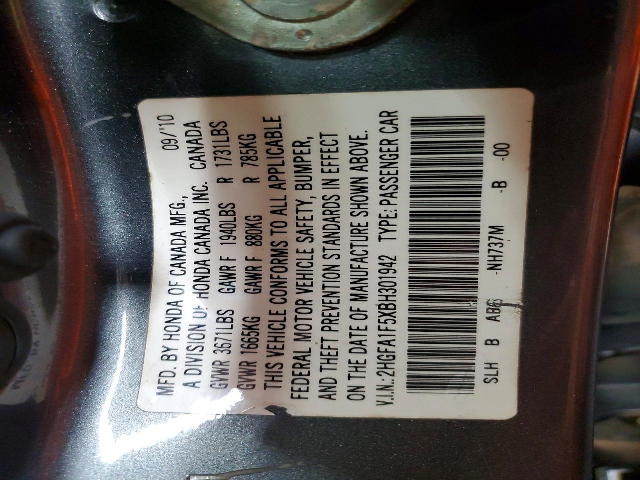 2011 HONDA CIVIC