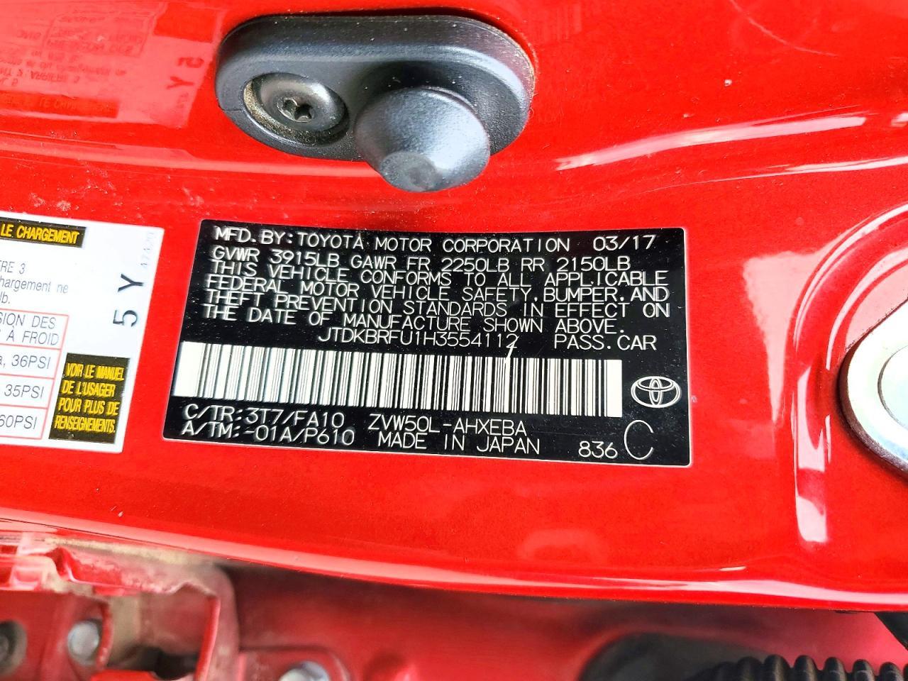 2017 TOYOTA PRIUS