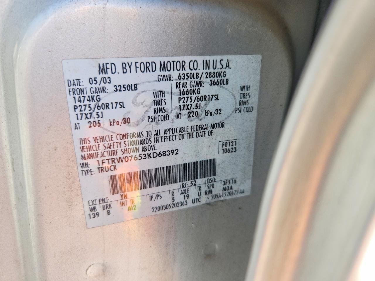 2003 FORD F-150
