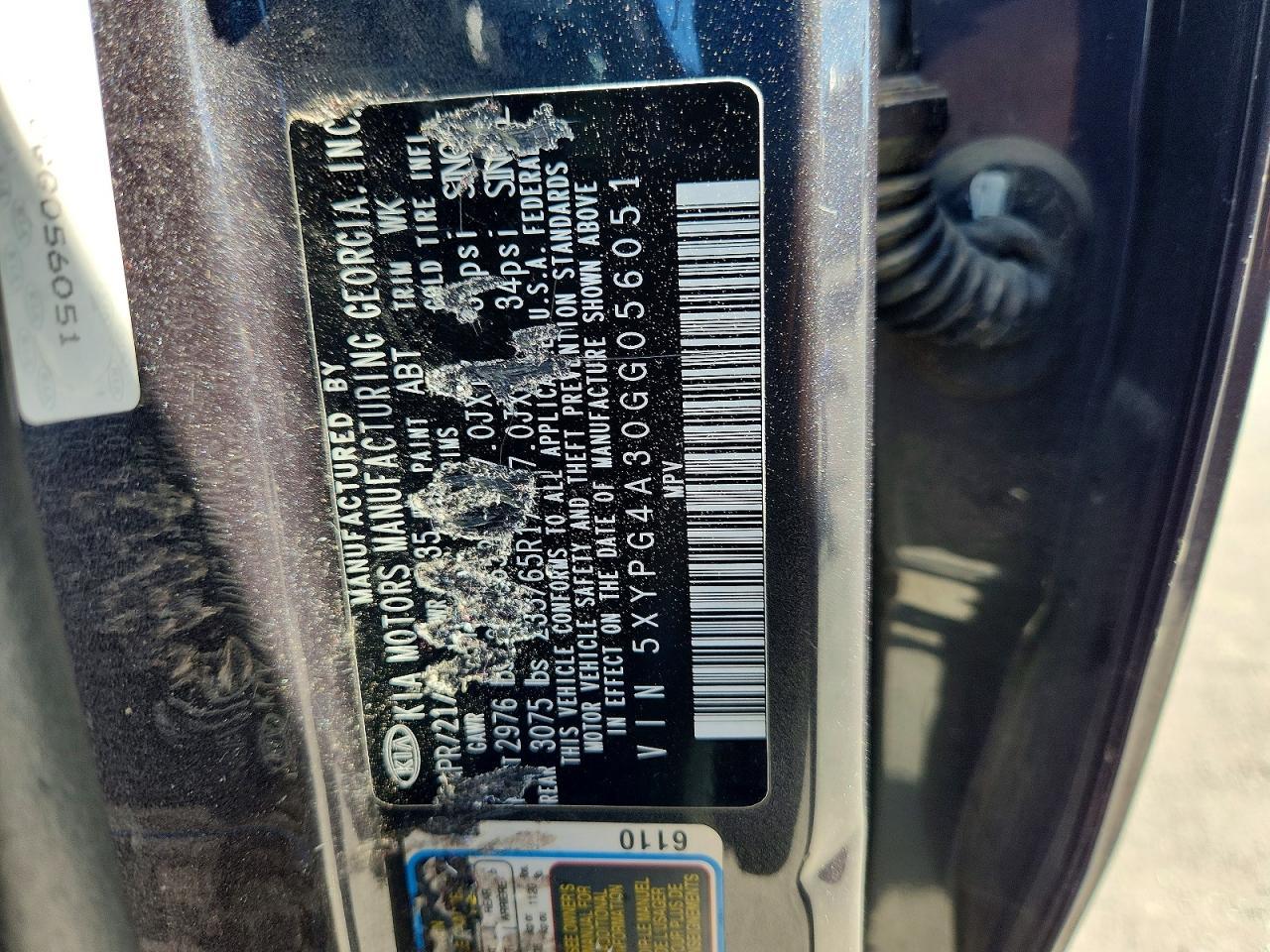 2016 KIA SORENTO