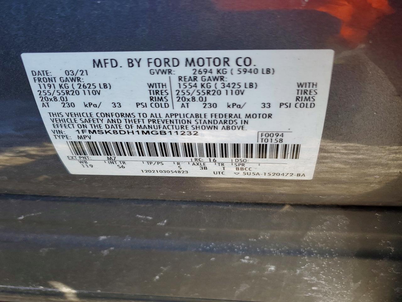 2021 FORD EXPLORER