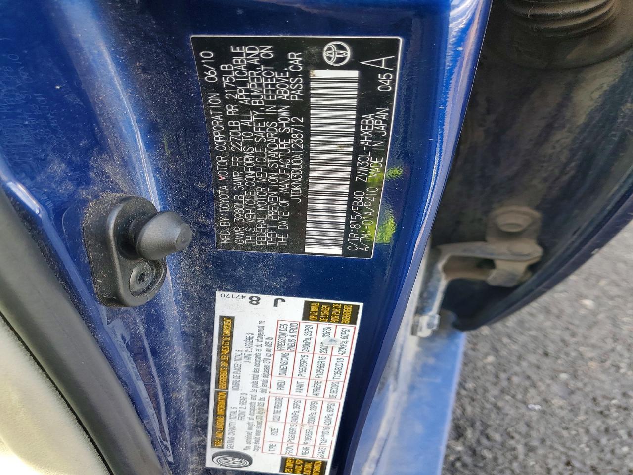 2010 TOYOTA PRIUS