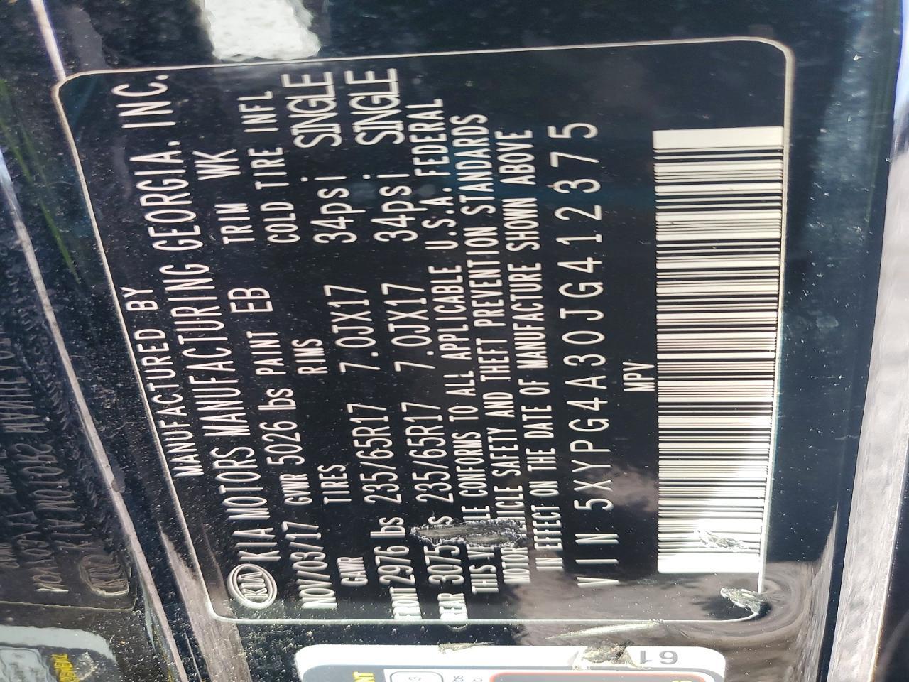2018 KIA SORENTO