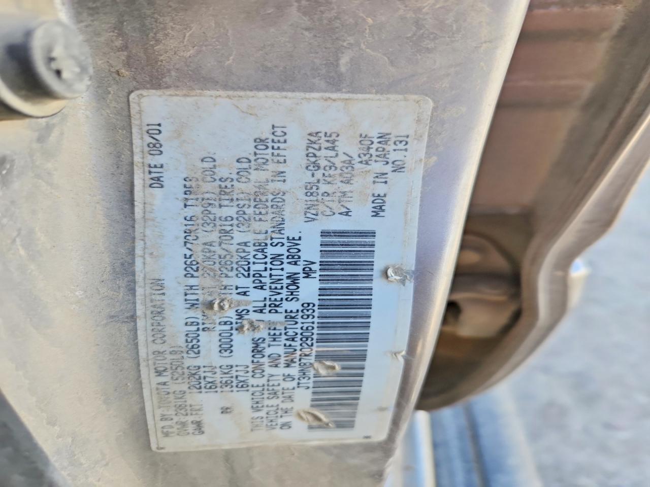 2002 TOYOTA 4Runner