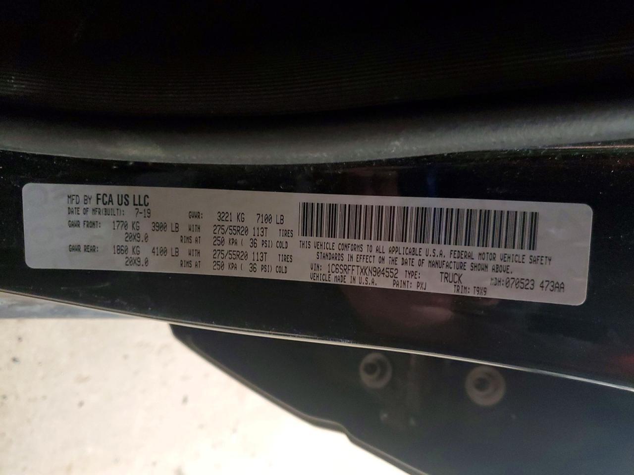2019 RAM 1500
